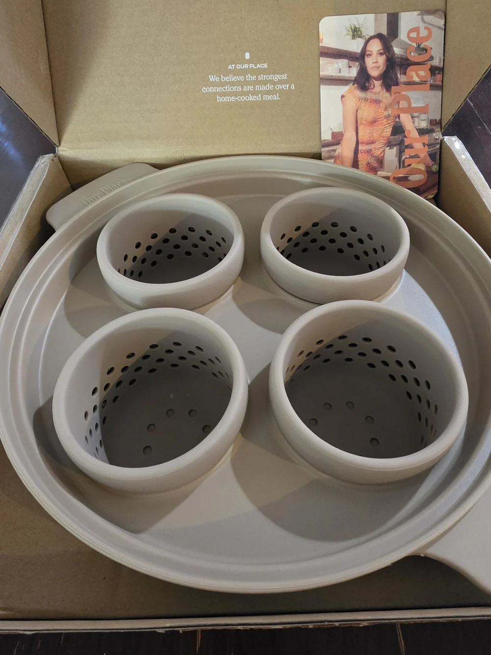 Our Place Egg Poacher & Steamer Set - Taupe